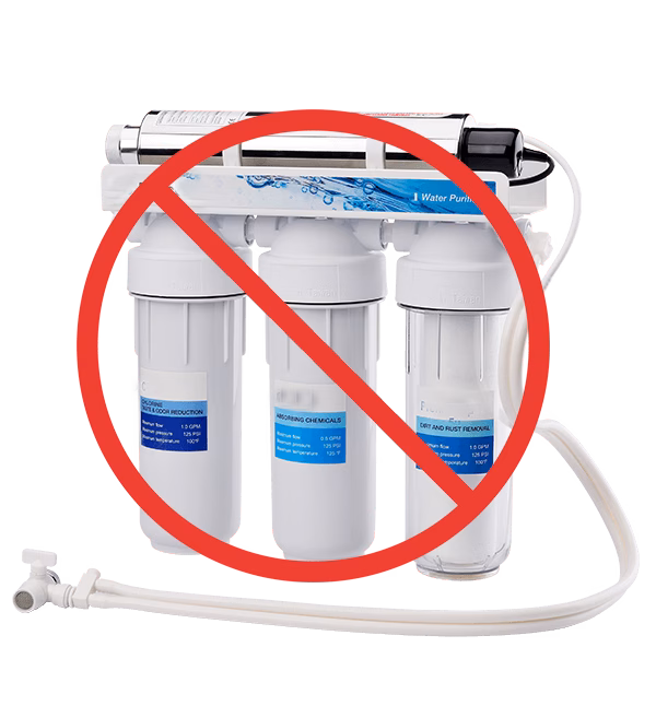 fitru de apa potabila din plastic conventional