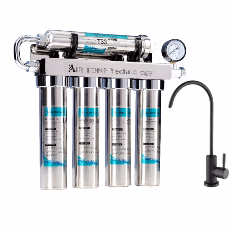 robinet apă filtrată negru