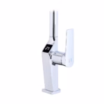 baterie 3 căi bucătărie crom cu LCD crom airtone