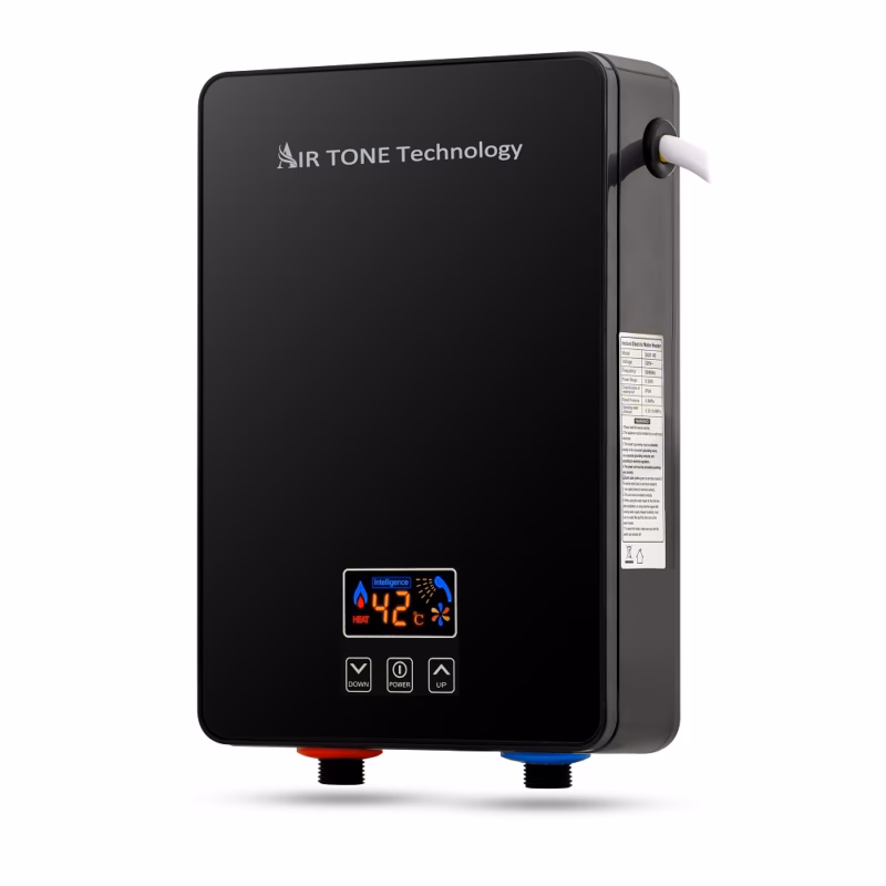 incalzitor instant electric apa LCD IPX4 6kW negru air tone lateral
