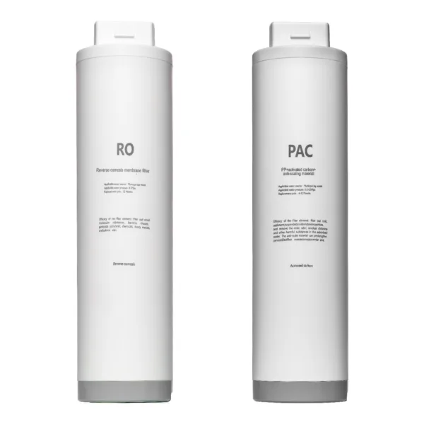 Set 2 Cartușe Rezervă RO+PAC pentru Sistem Osmoză Inversă Air Tone Technology 600GPD, Cartușe Twist cu Schimbare Rapidă, Durată 12 Luni