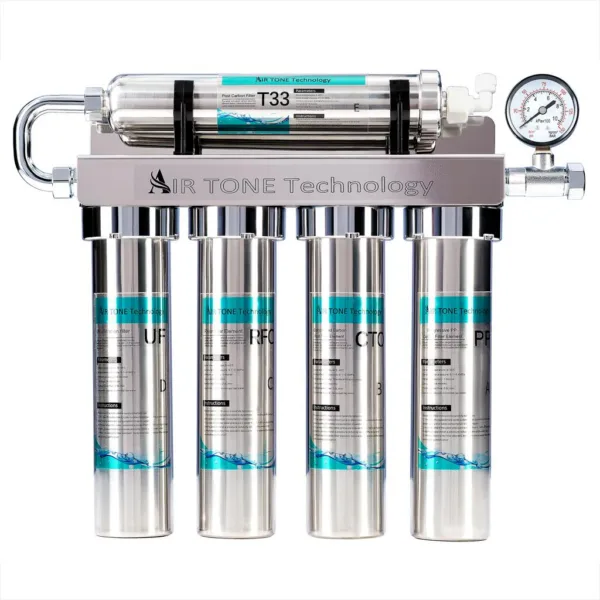 Filtru apă sub chiuvetă Air Tone Technology, inox – 5 etape, 0.01 microni