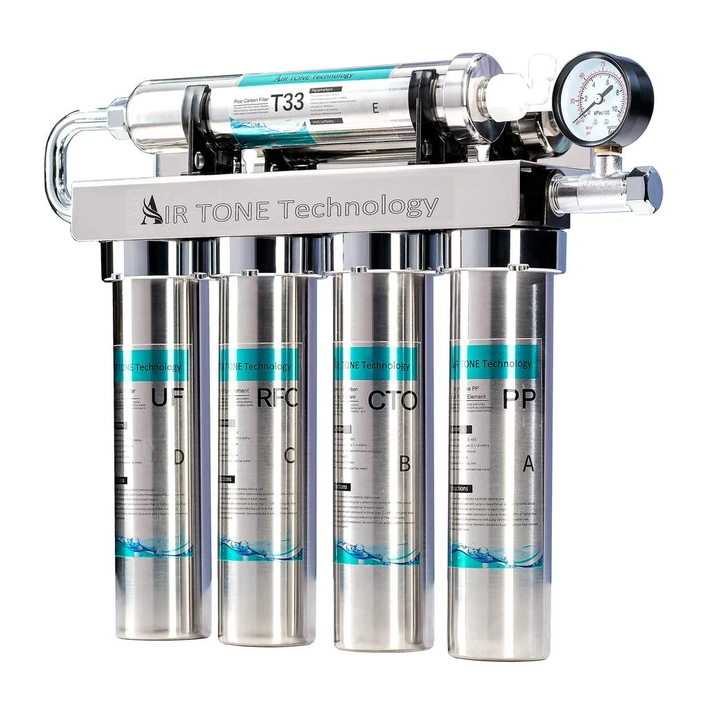 Filtru apă sub chiuvetă Air Tone Technology, inox – 5 etape, 0.01 microni
