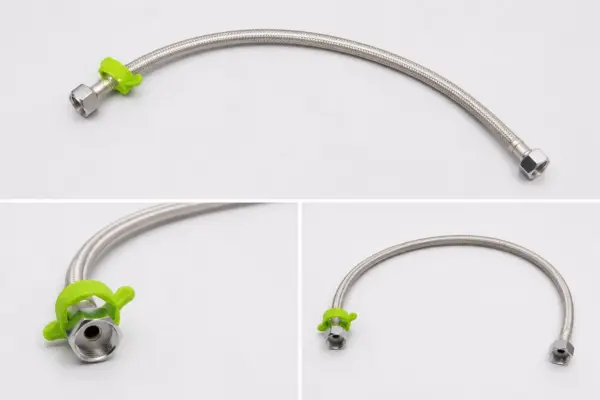 Racord flexibil 1/2” din inox cu cheie de strângere integrată