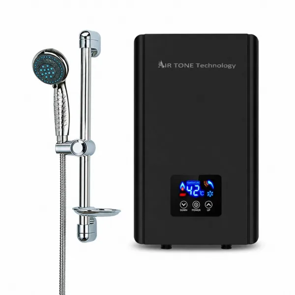 Boiler Electric Instant 8000W Air Tone Technology Q81, Apă Caldă Instant în 3 Secunde, Fără Rezervor, Control Touch, Protecție IPX4